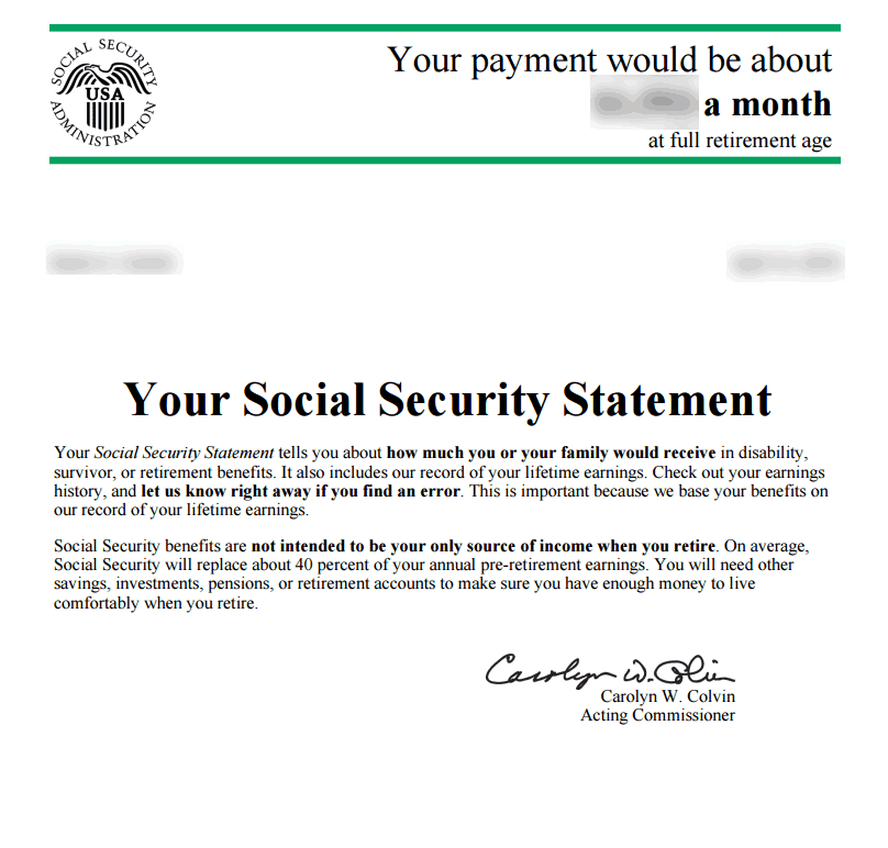 Award Letter Social Security Sample