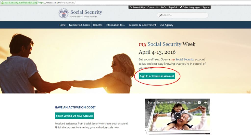 online social security account step by step