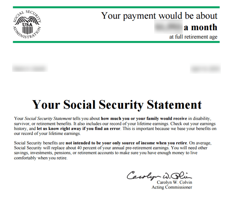 my Social Security Accessing Your Social Security Benefits Statement