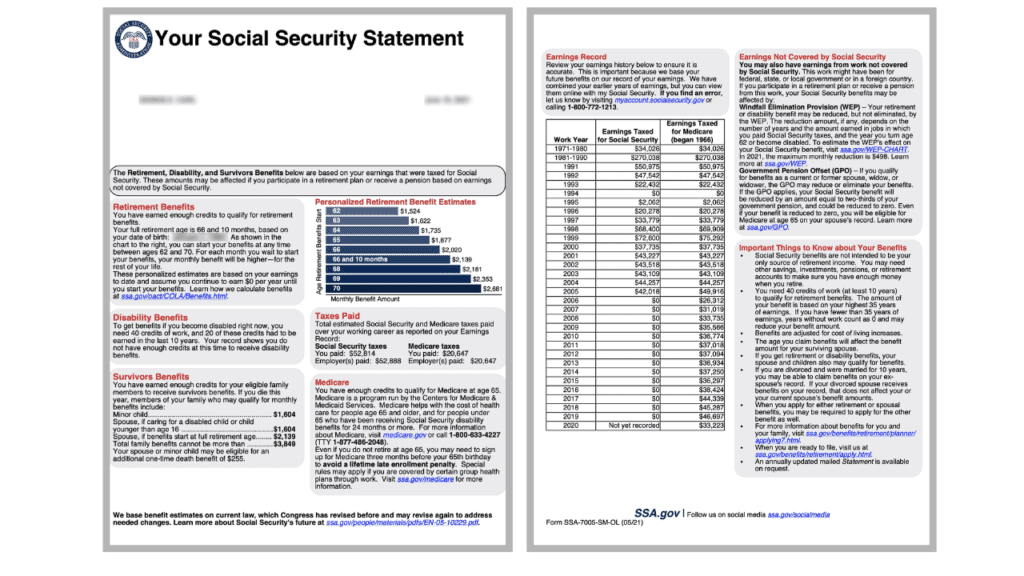 The New Social Security Statement How to Navigate Your New Monthly